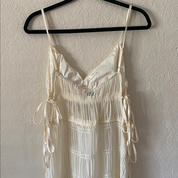 SNDYS La Louisiane Maxi Dress Size XS Cream Shell Swimwear Beach Vacation Chic - Picture 10 of 14